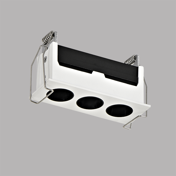 Recessed LED triple spotlight , downlight fixture recessed , anti-glare recessed downlight Supplier | Sincerelux